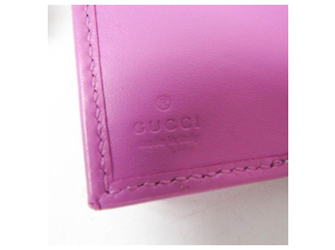Gucci GG Canvas Mittelgeldbörse Pink Gelb - Ansicht 11