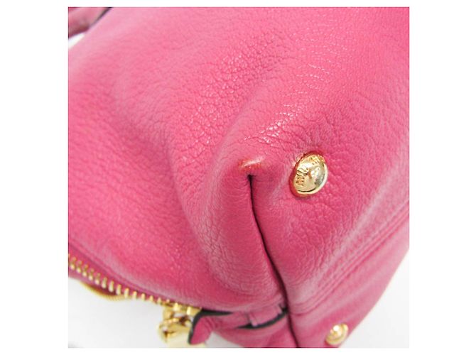 Miu Miu MADRAS RN1016 Borsa in pelle da donna Rosa - vista 5