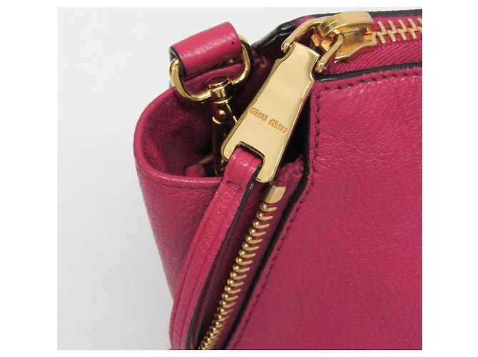 Miu Miu MADRAS RN1016 Borsa in pelle da donna Rosa - vista 9
