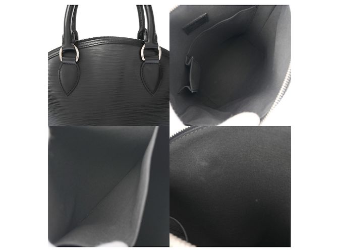 Borsa Louis Vuitton Epi Lockit Noir Nero - vista 10