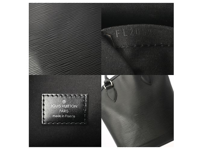 Borsa Louis Vuitton Epi Lockit Noir Nero - vista 11