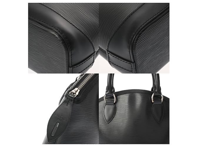 Borsa Louis Vuitton Epi Lockit Noir Nero - vista 9