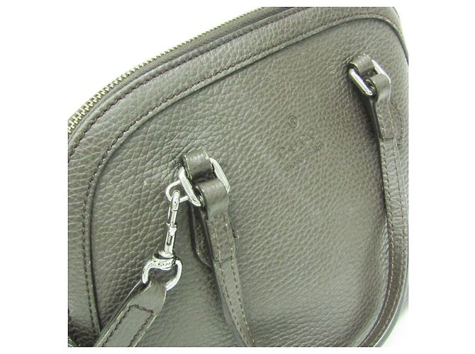Borsa in pelle Gucci marrone scuro - vista 11