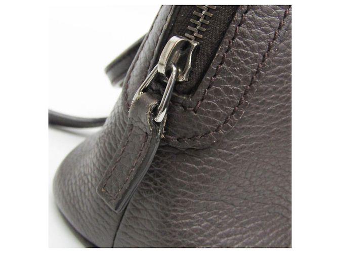 Borsa in pelle Gucci marrone scuro - vista 12