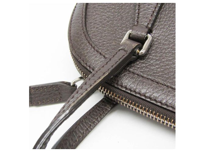 Borsa in pelle Gucci marrone scuro - vista 13