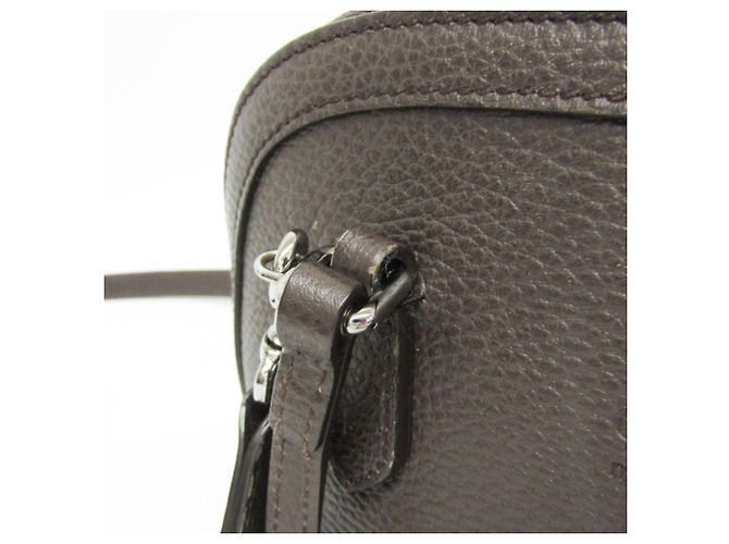 Borsa in pelle Gucci marrone scuro - vista 8