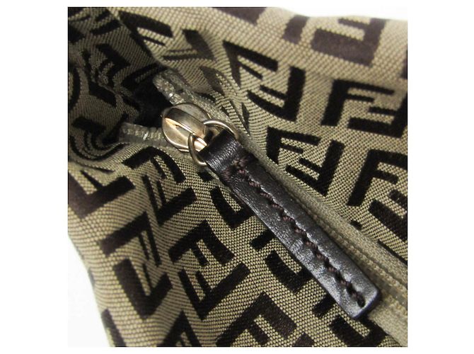 Borsa Tote da Donna Fendi Zucchino 8BH215 Marrone Beige - vista 16