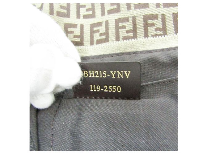 Borsa Tote da Donna Fendi Zucchino 8BH215 Marrone Beige - vista 18