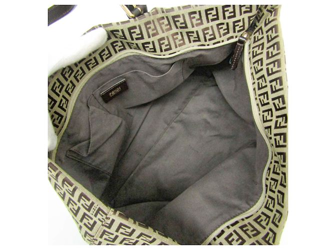 Borsa Tote da Donna Fendi Zucchino 8BH215 Marrone Beige - vista 3
