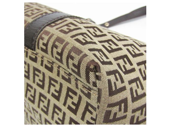 Borsa Tote da Donna Fendi Zucchino 8BH215 Marrone Beige - vista 5