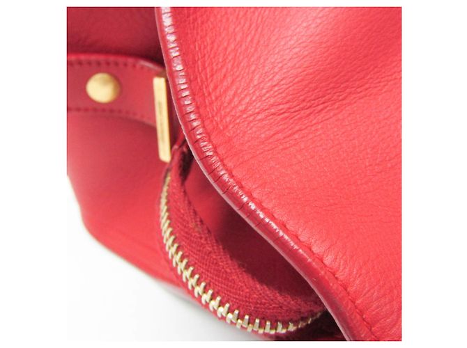 Borsa in pelle Petit Cabass da donna di Saint Laurent Rosso - vista 10