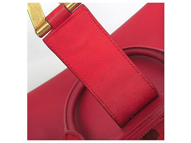 Borsa in pelle Petit Cabass da donna di Saint Laurent Rosso - vista 13