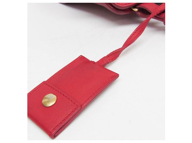 Borsa in pelle Petit Cabass da donna di Saint Laurent Rosso - vista 14