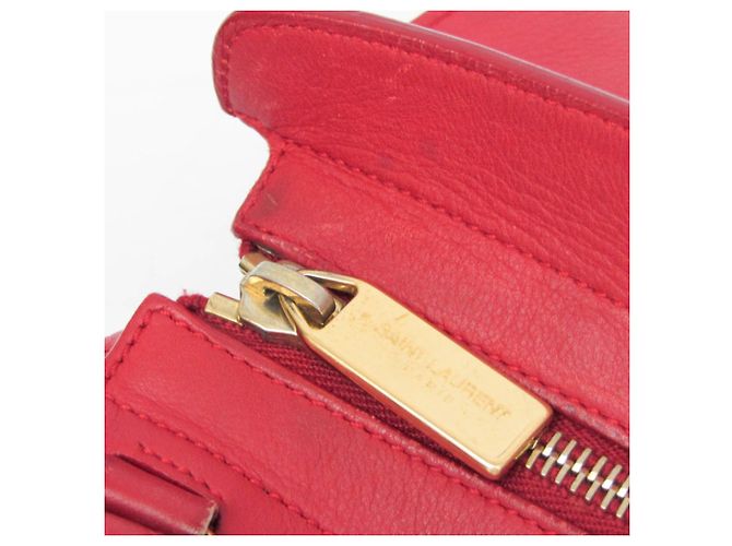 Borsa in pelle Petit Cabass da donna di Saint Laurent Rosso - vista 15