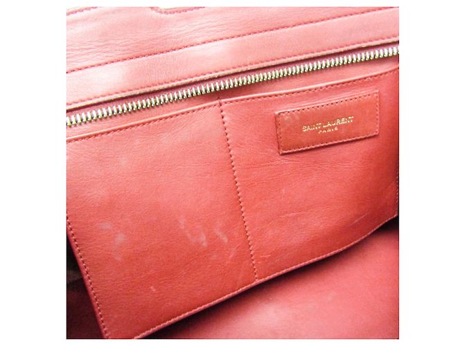 Borsa in pelle Petit Cabass da donna di Saint Laurent Rosso - vista 18