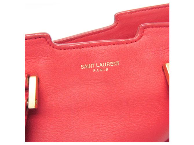 Borsa in pelle Petit Cabass da donna di Saint Laurent Rosso - vista 19