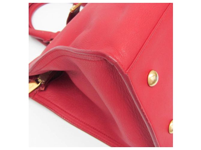 Borsa in pelle Petit Cabass da donna di Saint Laurent Rosso - vista 5