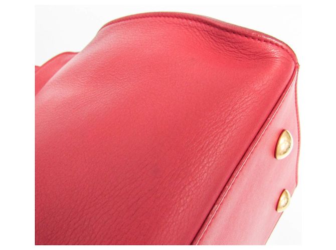 Borsa in pelle Petit Cabass da donna di Saint Laurent Rosso - vista 6
