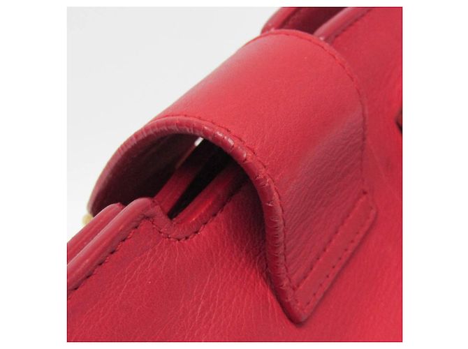 Borsa in pelle Petit Cabass da donna di Saint Laurent Rosso - vista 9