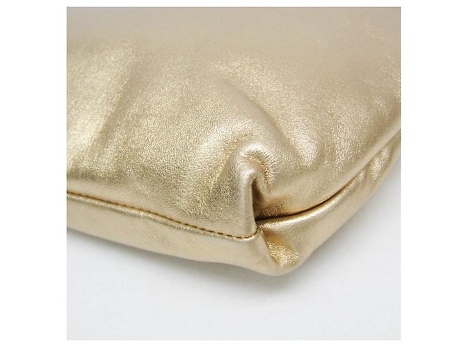 Borsa in pelle da donna Prada BOW METAL BN0706 D'oro - vista 5