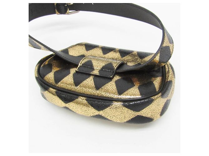 Marsupio in pelle per bambini Gucci Nero D'oro - vista 5