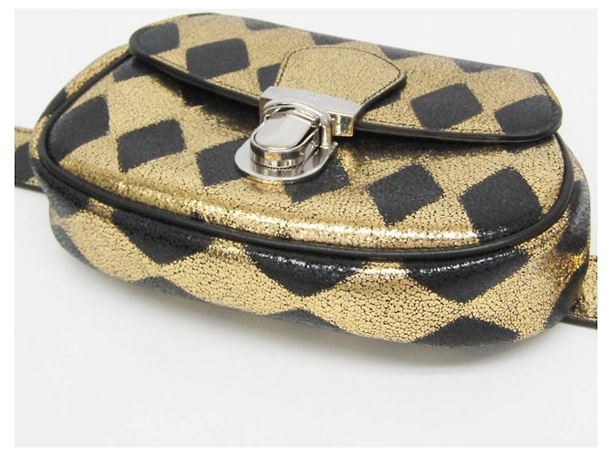 Marsupio in pelle per bambini Gucci Nero D'oro - vista 6