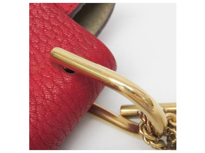 Borsa a spalla in pelle Chloé Drew per donna Rosso - vista 11