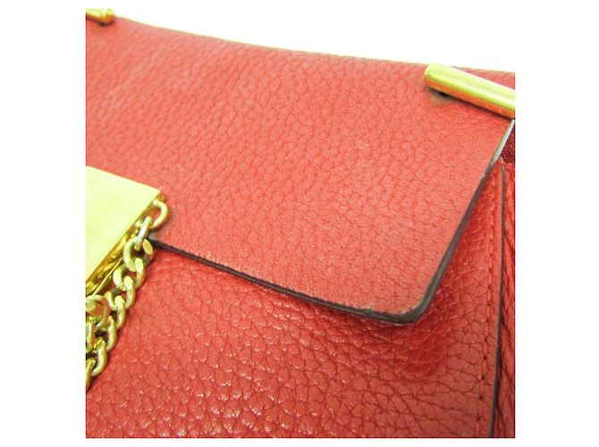 Borsa a spalla in pelle Chloé Drew per donna Rosso - vista 6