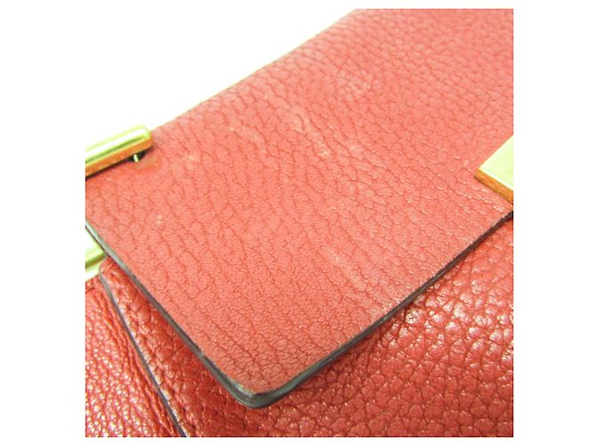 Borsa a spalla in pelle Chloé Drew per donna Rosso - vista 7