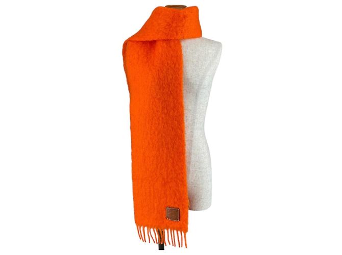 Stola in Mohair e Lana Loewe Arancione - vista 2