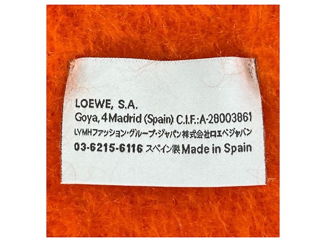 Stola in Mohair e Lana Loewe Arancione - vista 6