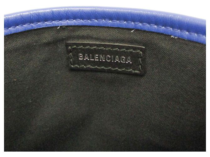 Borsa Cabas XS Balenciaga in blu navy Bianco sporco - vista 16