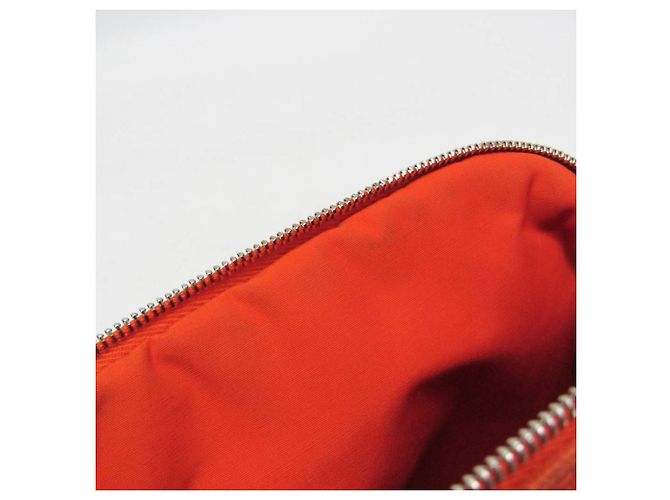 Pochette in cotone Hermès Bolide Mini 20 Arancione - vista 10