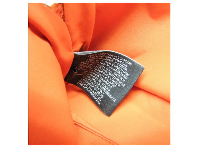 Pochette in cotone Hermès Bolide Mini 20 Arancione - vista 12