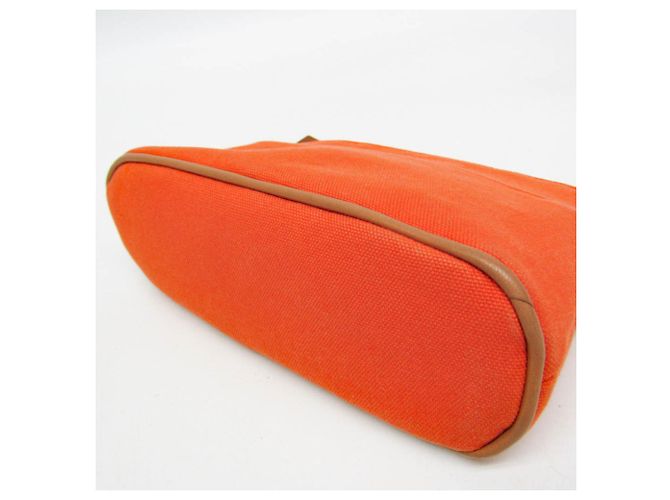 Pochette in cotone Hermès Bolide Mini 20 Arancione - vista 7
