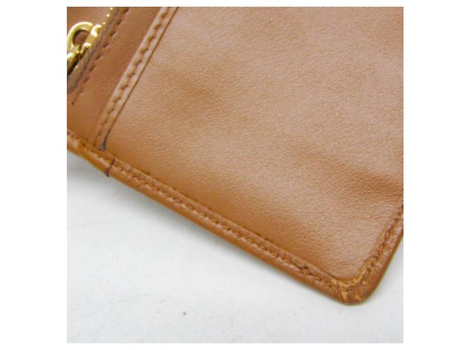 Miu Miu Damen Leder Langbörse Braun - Ansicht 16