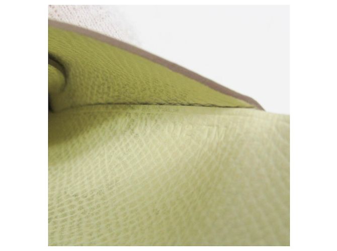 Tarjetero Calvi Duo de cuero Epsom de Hermès en crema Crudo - vista 11