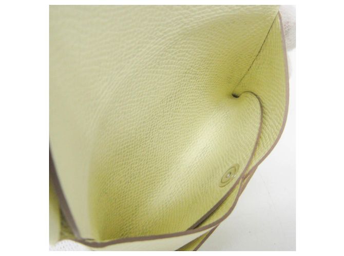 Tarjetero Calvi Duo de cuero Epsom de Hermès en crema Crudo - vista 4