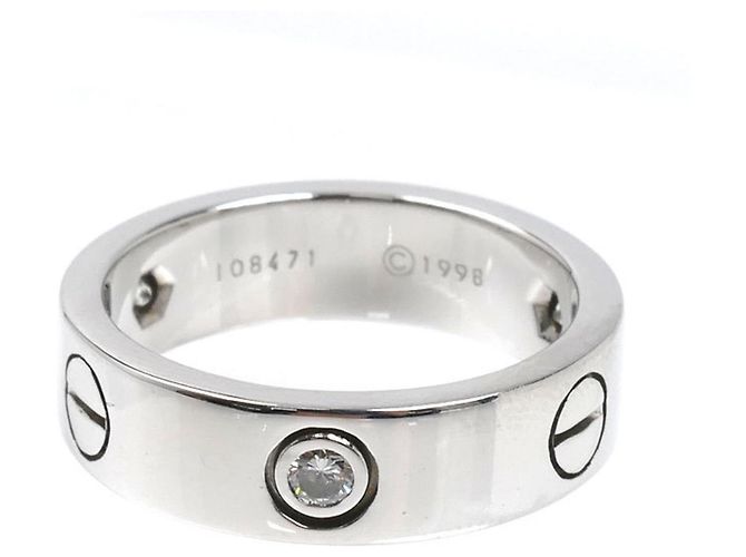 Anello in diamante in oro bianco 18K Cartier - vista 3