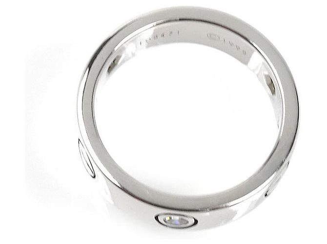 Anello in diamante in oro bianco 18K Cartier - vista 4