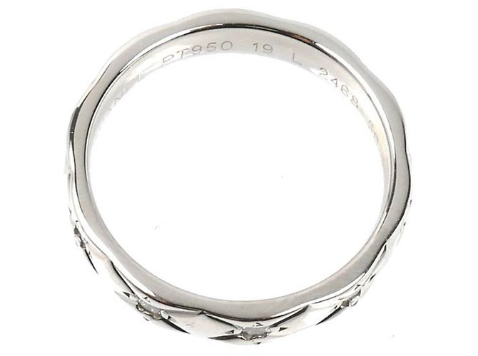 Voll-Diamantring aus matelassé Pt950-Platin von Chanel - Ansicht 4