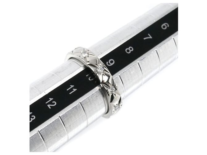 Voll-Diamantring aus matelassé Pt950-Platin von Chanel - Ansicht 6