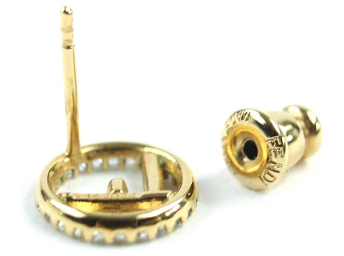 Orecchini Fendi con logo e strass Argento D'oro - vista 6