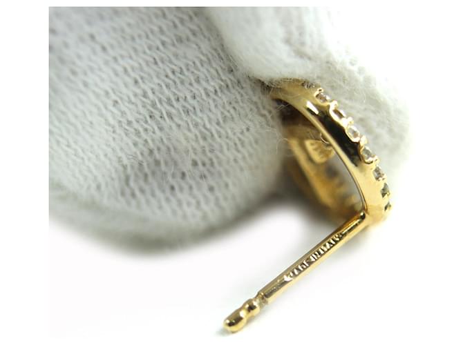 Orecchini Fendi con logo e strass Argento D'oro - vista 9