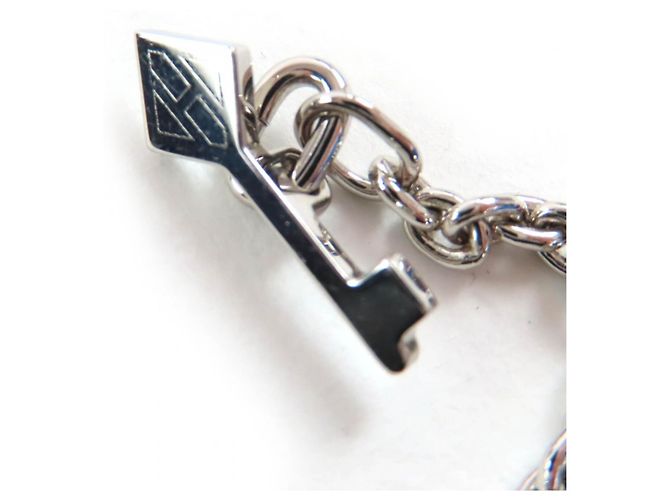 Hermès HERMES Clé Cheval Pendant Necklace Black Silvery - view 8