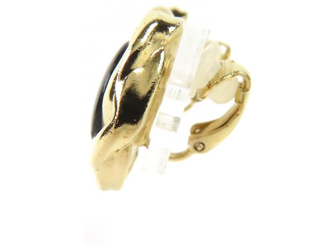 Orecchini Clip Coco Mark A22A di Chanel Nero D'oro - vista 3