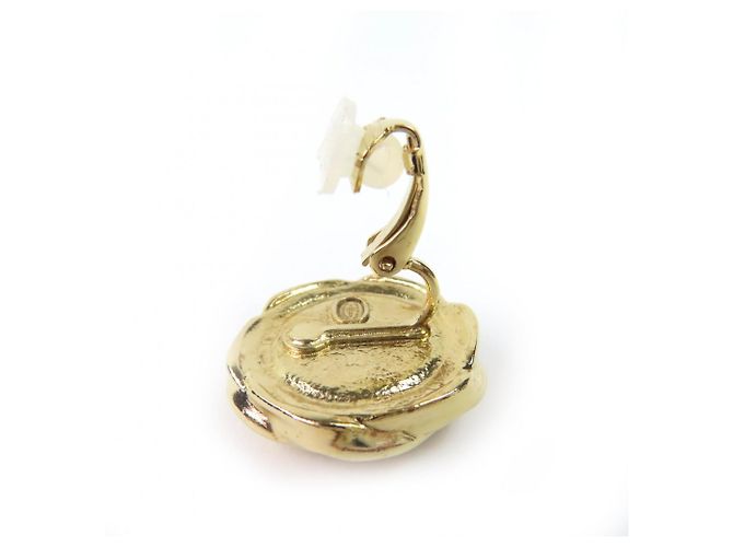 Orecchini Clip Coco Mark A22A di Chanel Nero D'oro - vista 5