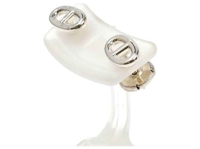 Hermès Orecchini a perno Chaine d'Ancre TPM in argento sterling 925 Hermes - vista 2