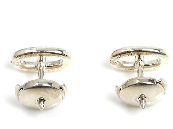 Hermès Orecchini a perno Chaine d'Ancre TPM in argento sterling 925 Hermes - vista 3