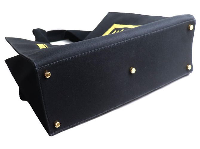 Borsa a Spalla 2 in 1 Versace x Fendi Nero D'oro - vista 3